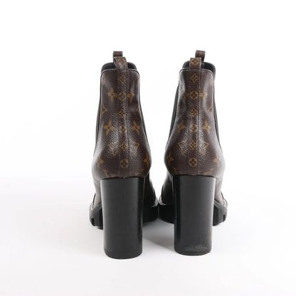 Louis Vuitton Monogram Star Trail Chelsea Ankle Boots, Size 40 EU