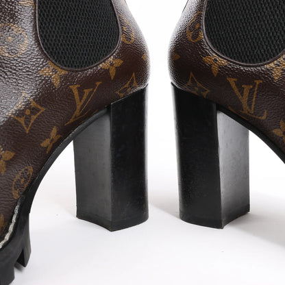 Louis Vuitton Monogram Star Trail Chelsea Ankle Boots, Size 40 EU