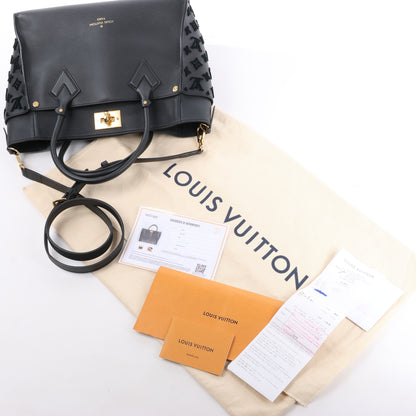 Louis Vuitton Monogram Tuffetage On My Side Handbag in Black M53826