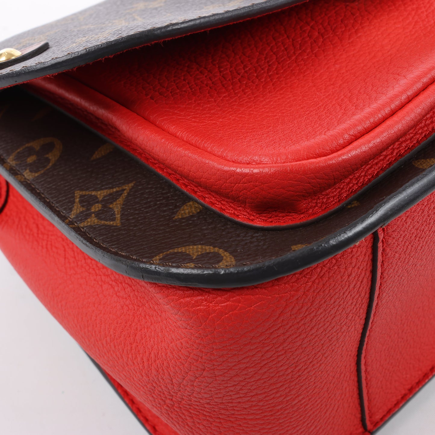 Louis Vuitton Monogram Vaugirard PM in Brown x Red M44548