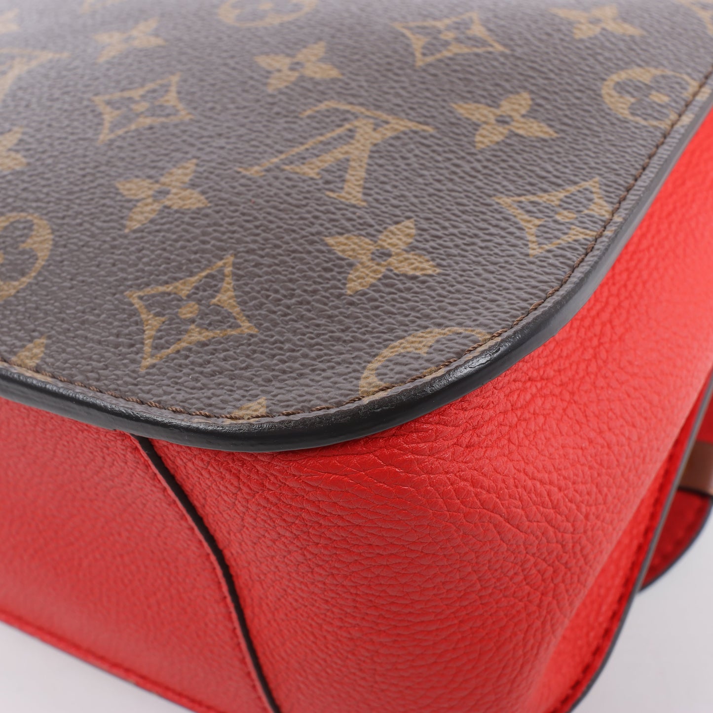 Louis Vuitton Monogram Vaugirard PM in Brown x Red M44548