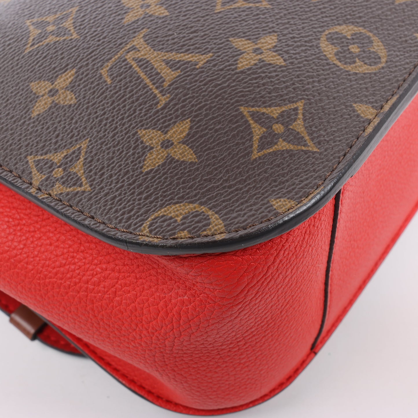 Louis Vuitton Monogram Vaugirard PM in Brown x Red M44548