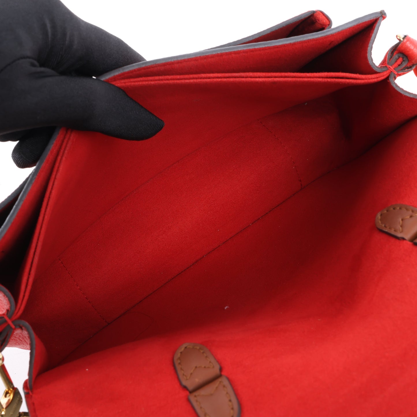 Louis Vuitton Monogram Vaugirard PM in Brown x Red M44548