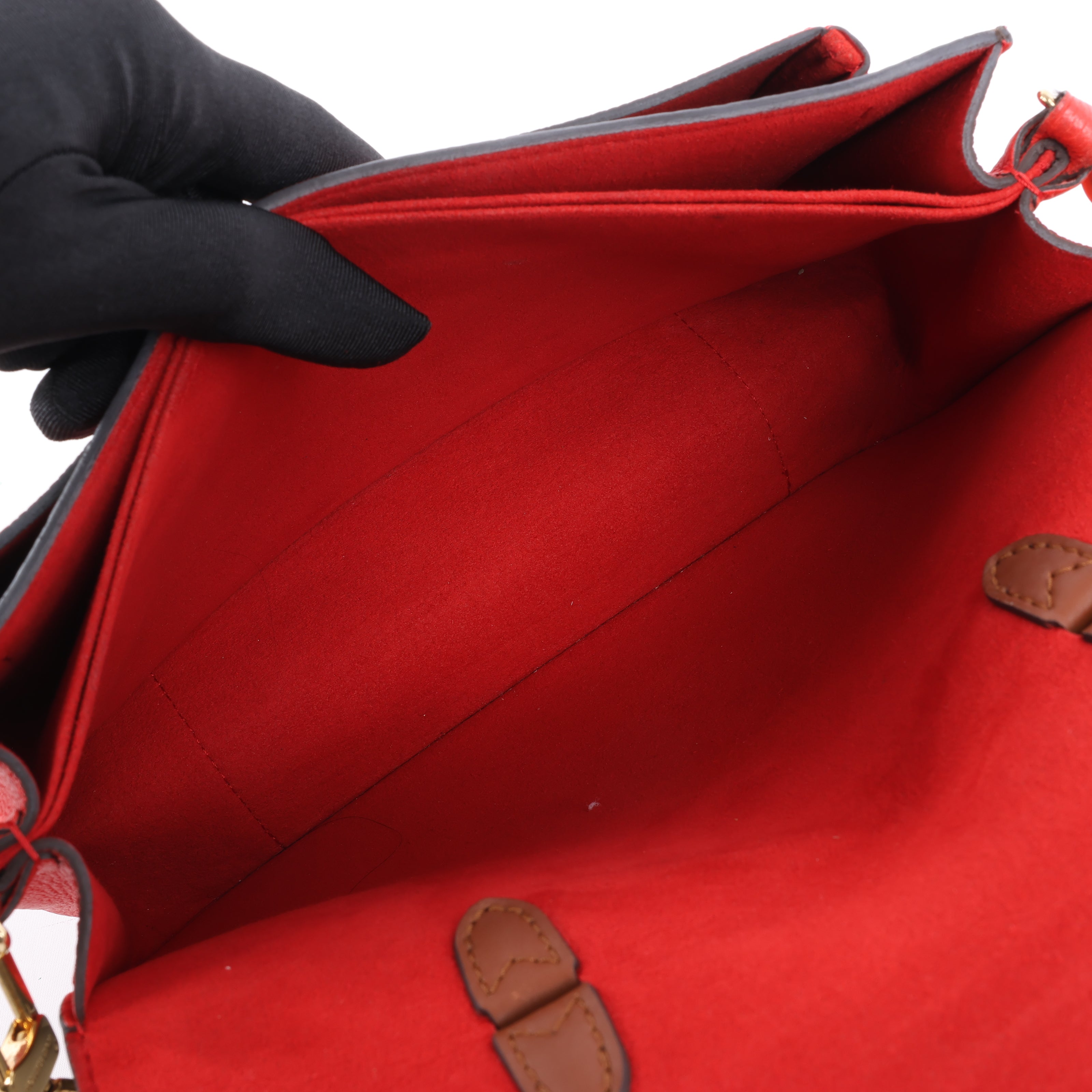 Louis Vuitton Monogram Vaugirard PM in Brown x Red M44548