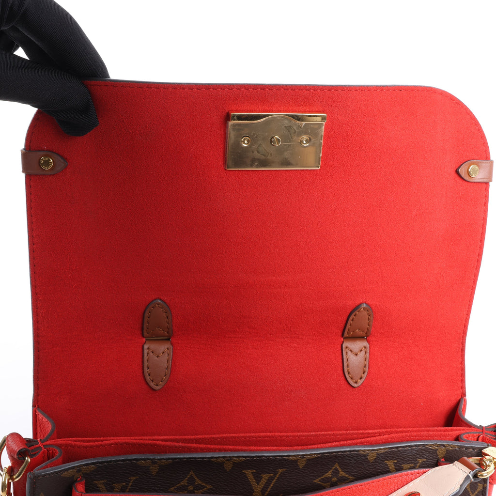 Louis Vuitton Monogram Vaugirard PM in Brown x Red M44548