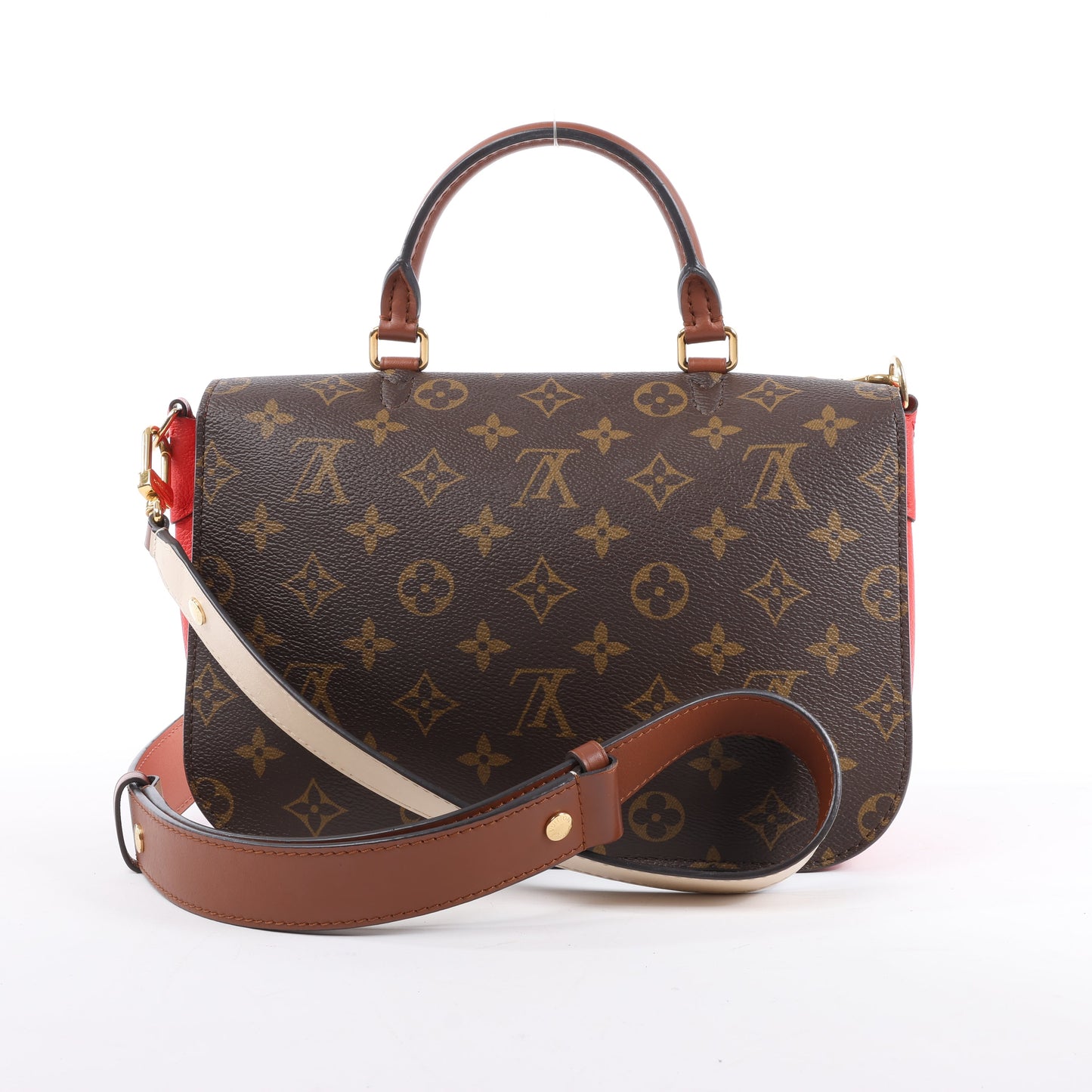 Louis Vuitton Monogram Vaugirard PM in Brown x Red M44548