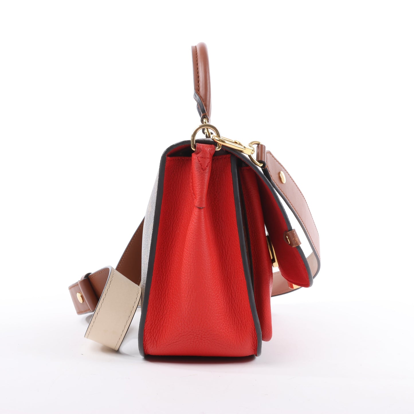 Louis Vuitton Monogram Vaugirard PM in Brown x Red M44548