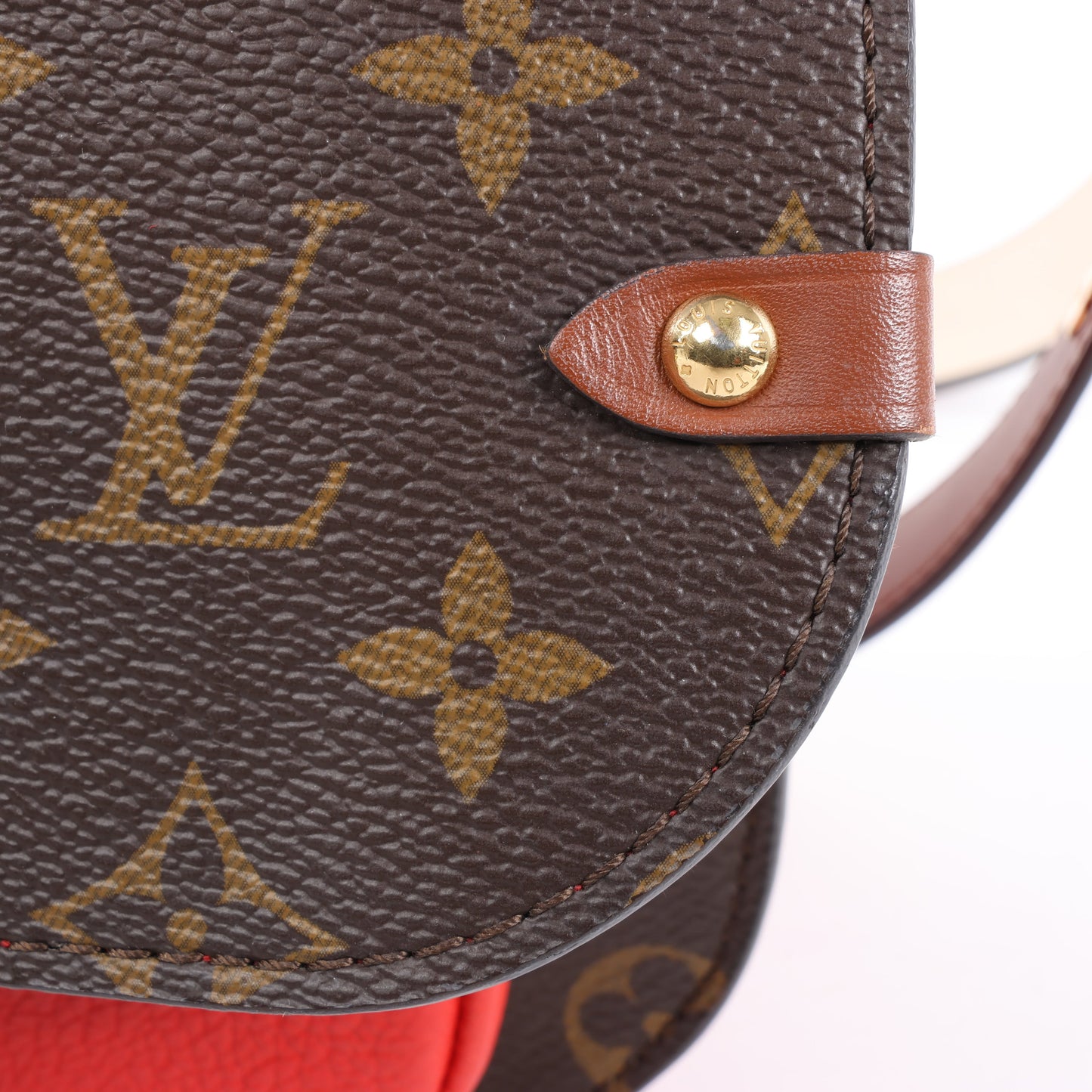 Louis Vuitton Monogram Vaugirard PM in Brown x Red M44548