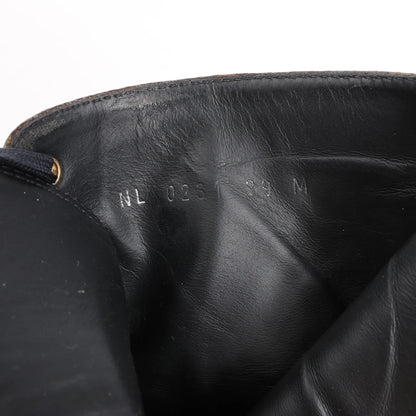 Louis Vuitton Monogram Wonderland Flat Ranger Ankle Boots in Black, Size 39 EU