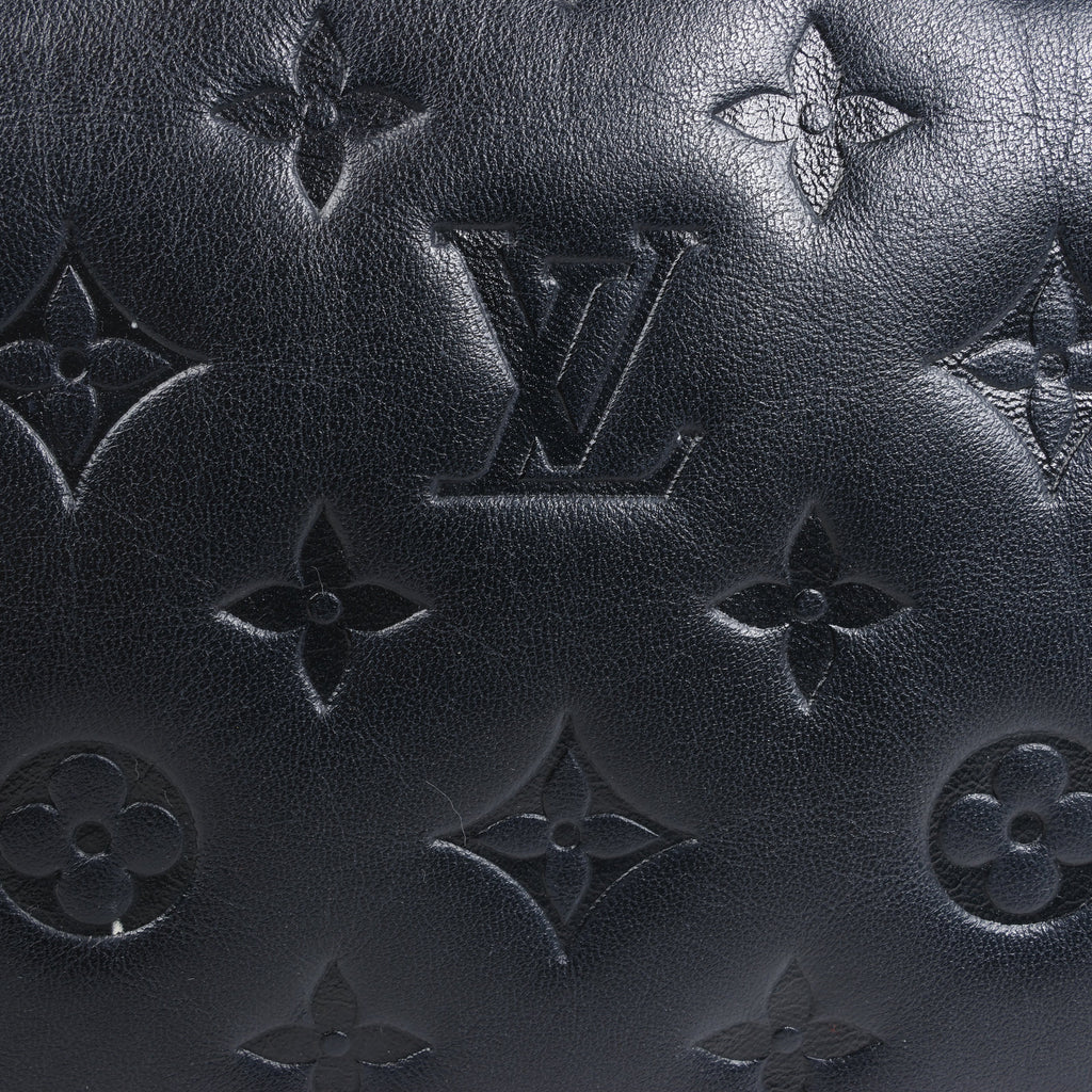 Louis Vuitton Monogram Embossed Coussin PM 2Way Shoulder Bag in Black M57790