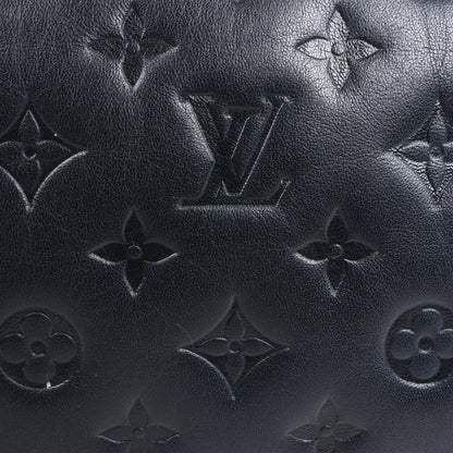 Louis Vuitton Monogram Embossed Coussin PM 2Way Shoulder Bag in Black M57790