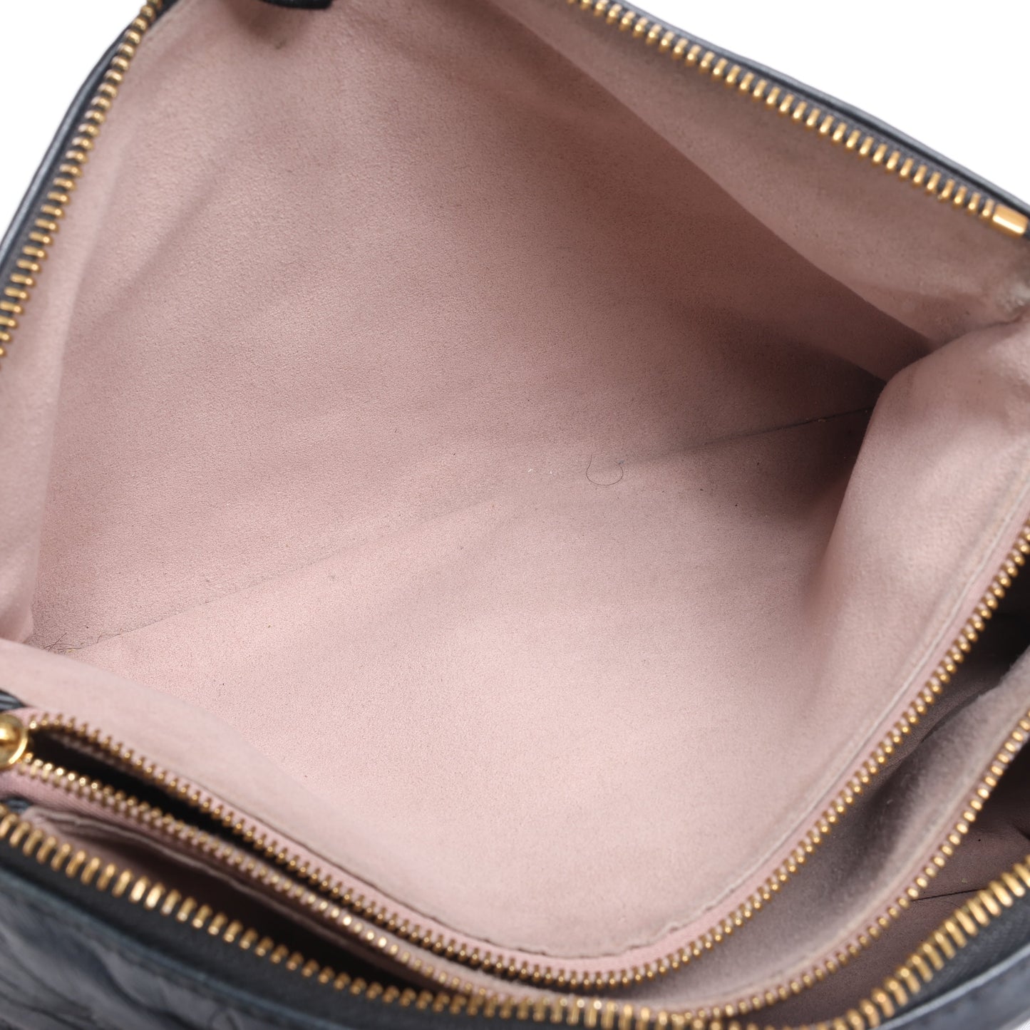 Louis Vuitton Monogram Embossed Coussin PM 2Way Shoulder Bag in Black M57790