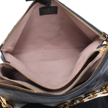 Louis Vuitton Monogram Embossed Coussin PM 2Way Shoulder Bag in Black M57790