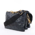 Louis Vuitton Monogram Embossed Coussin PM 2Way Shoulder Bag in Black M57790