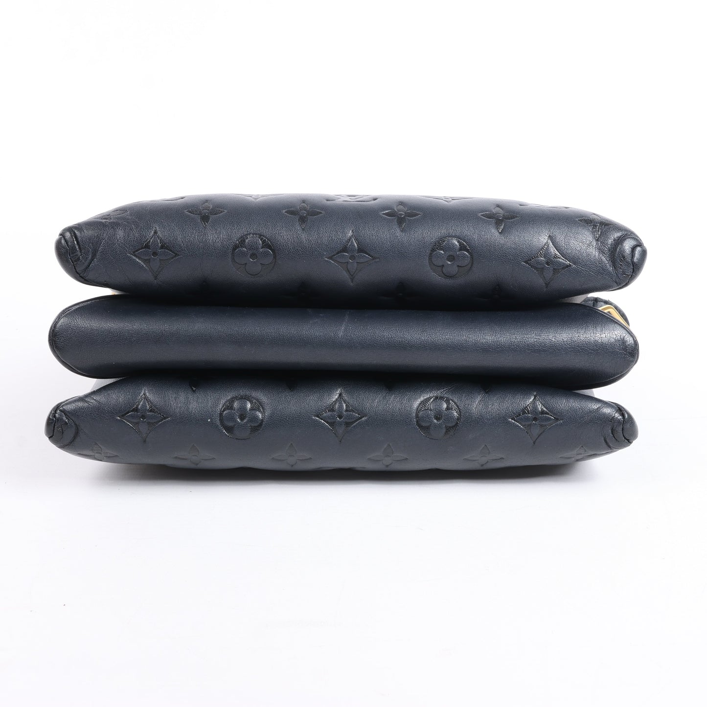 Louis Vuitton Monogram Embossed Coussin PM 2Way Shoulder Bag in Black M57790