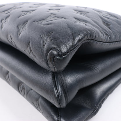 Louis Vuitton Monogram Embossed Coussin PM 2Way Shoulder Bag in Black M57790