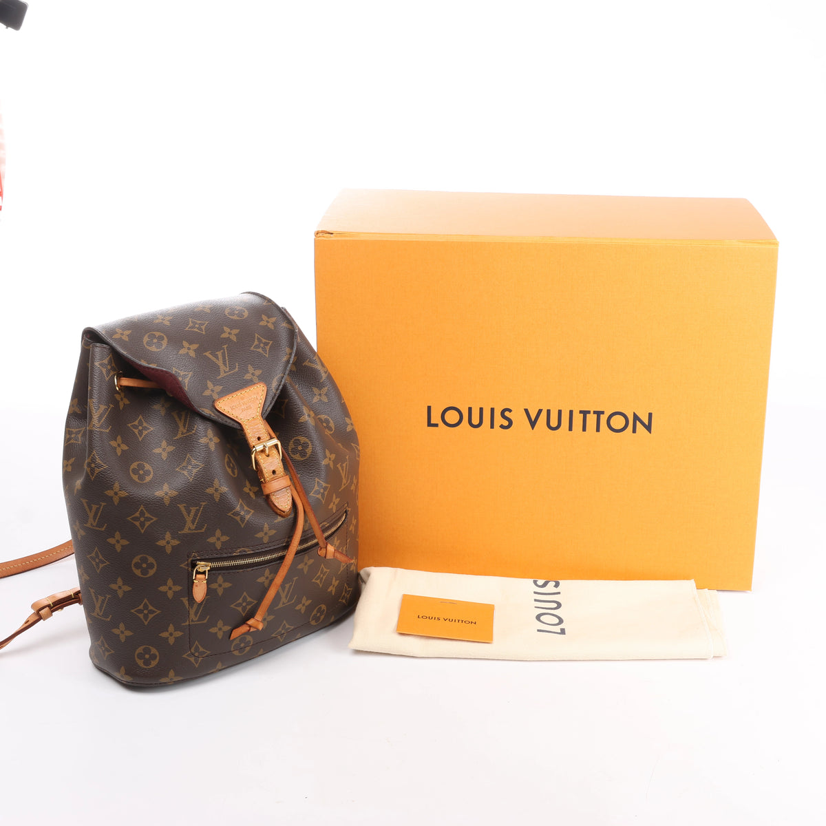 Mochila Louis Vuitton Monsley Monogram de lona marrón M43431