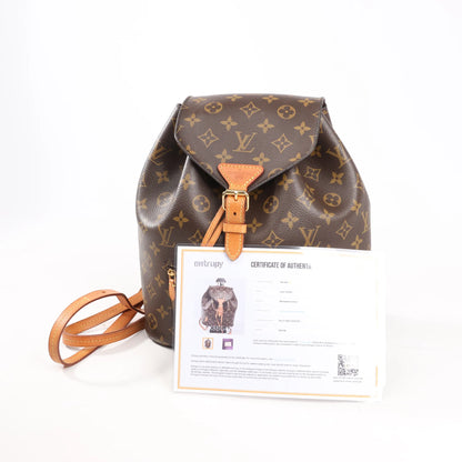 Sac à dos Louis Vuitton Monsley en toile Monogram marron M43431