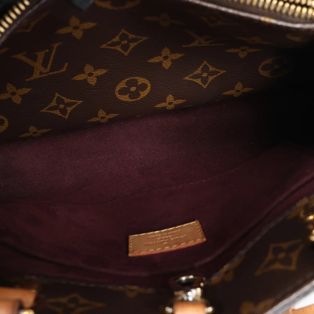 Louis Vuitton Montaigne BB Monogram Canvas Handbag in Brown M41055