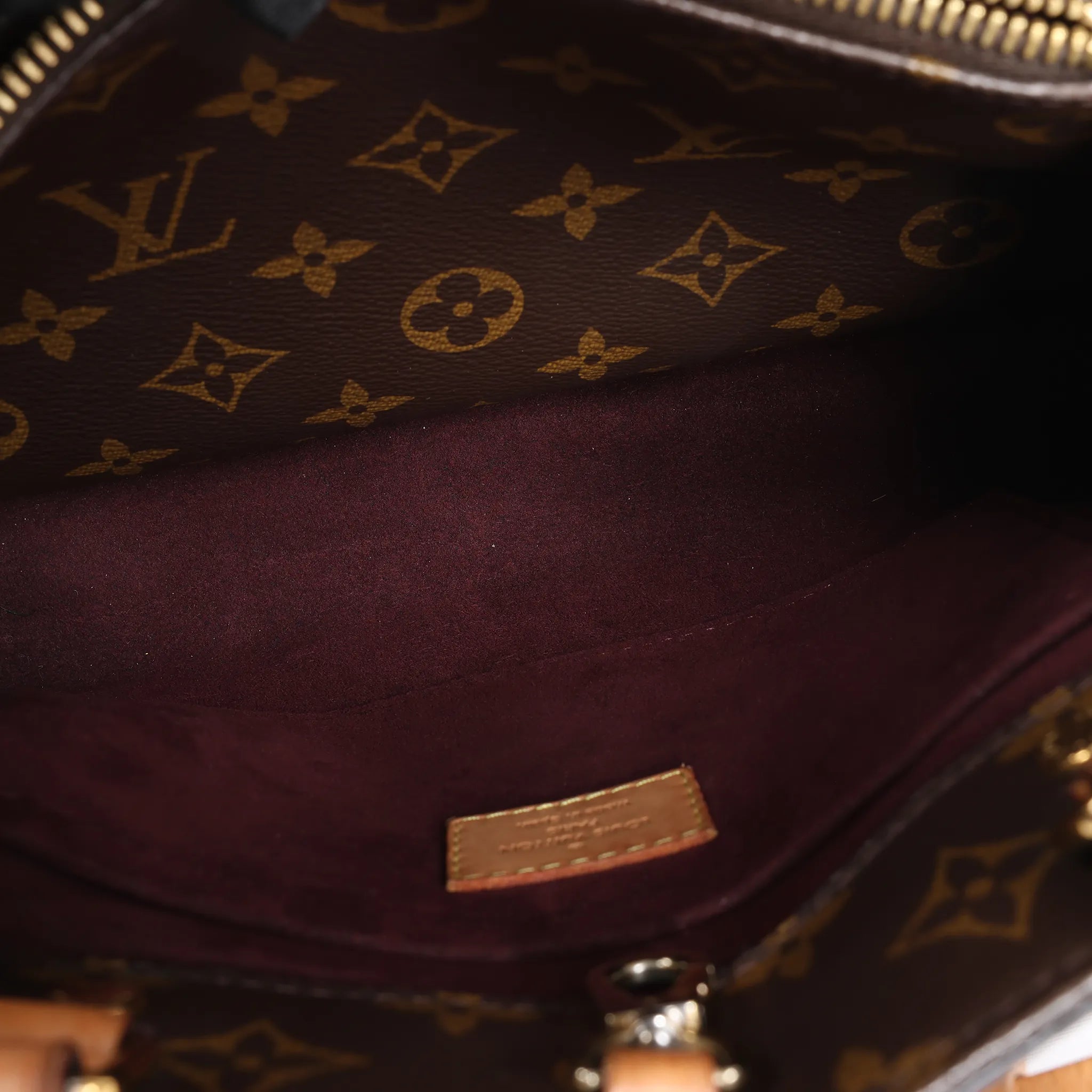 Louis Vuitton Montaigne BB Monogram Canvas Handbag in Brown M41055