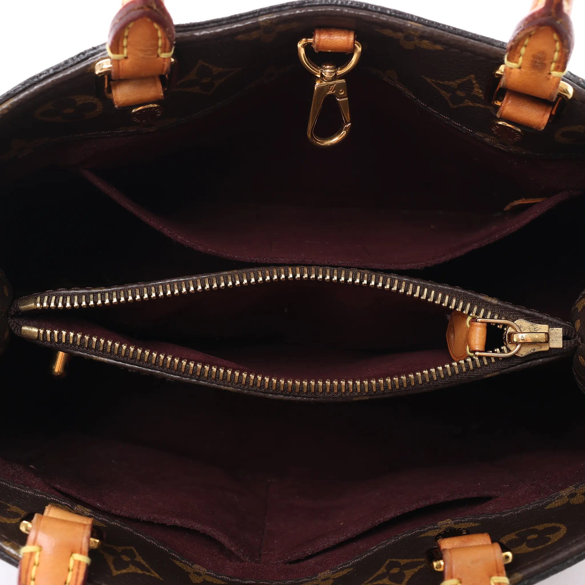 Louis Vuitton Montaigne BB Monogram Canvas 2Way Handbag in Brown M41055