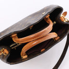 Louis Vuitton Montaigne BB Monogram Canvas 2Way Handbag in Brown M41055