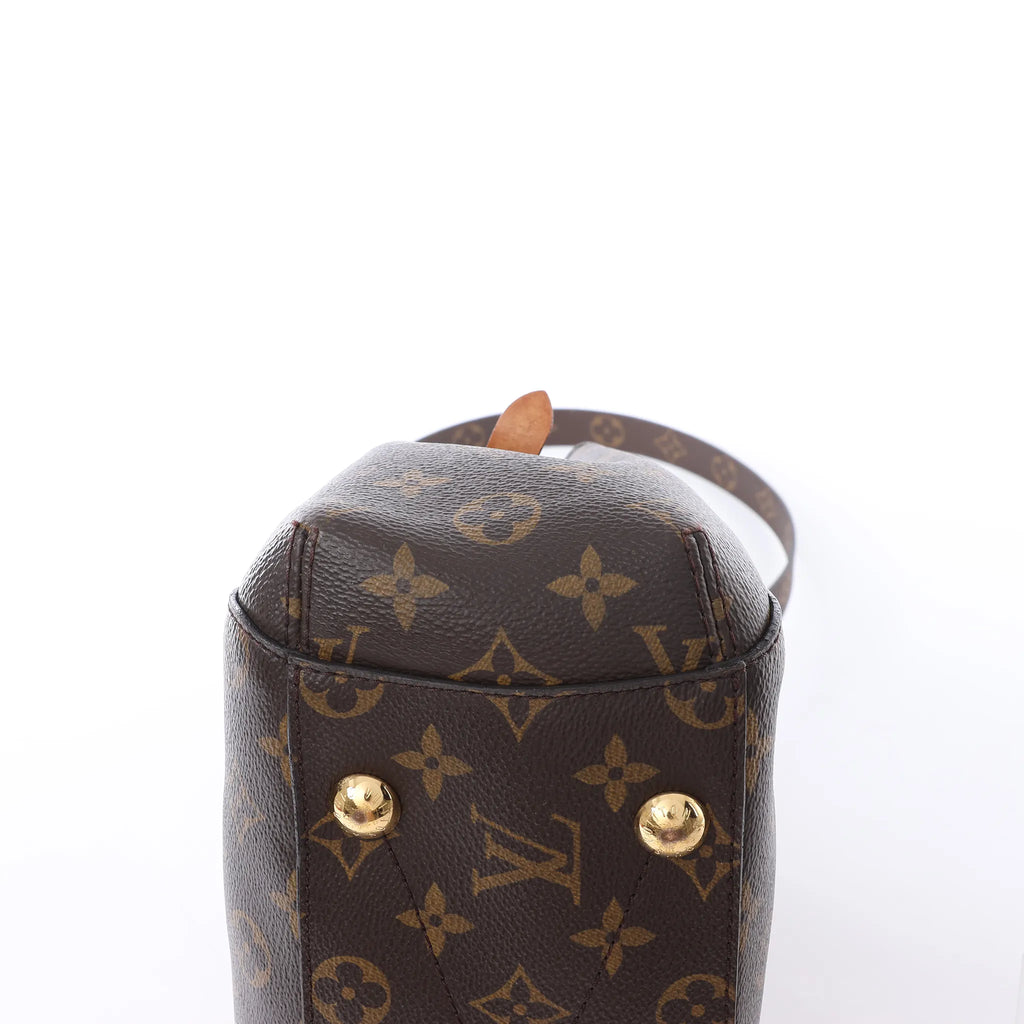 Louis Vuitton Montaigne BB Monogram Canvas 2Way Handbag in Brown M41055