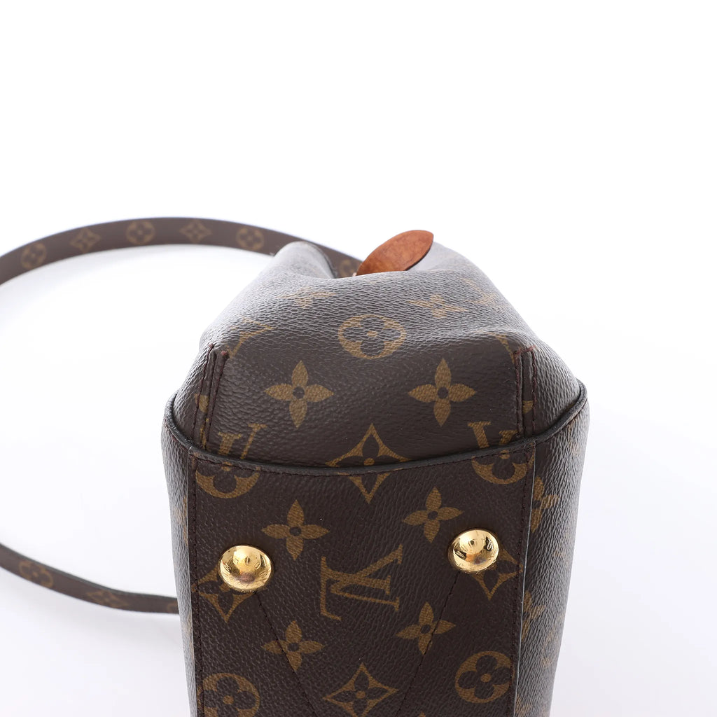 Louis Vuitton Montaigne BB Monogram Canvas 2Way Handbag in Brown M41055