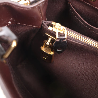 Louis Vuitton Montaigne BB Vernis Patent Leather 2Way Handbag in Dark Purple M50403