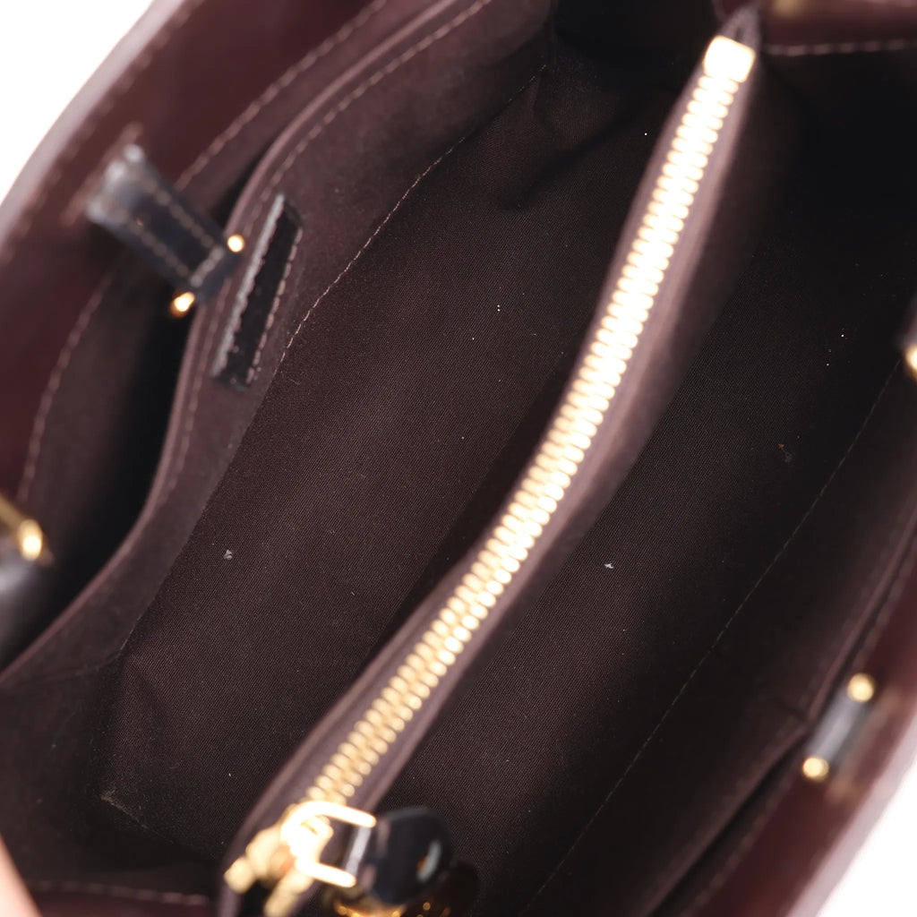 Louis Vuitton Montaigne BB Vernis Patent Leather 2Way Handbag in Dark Purple M50403