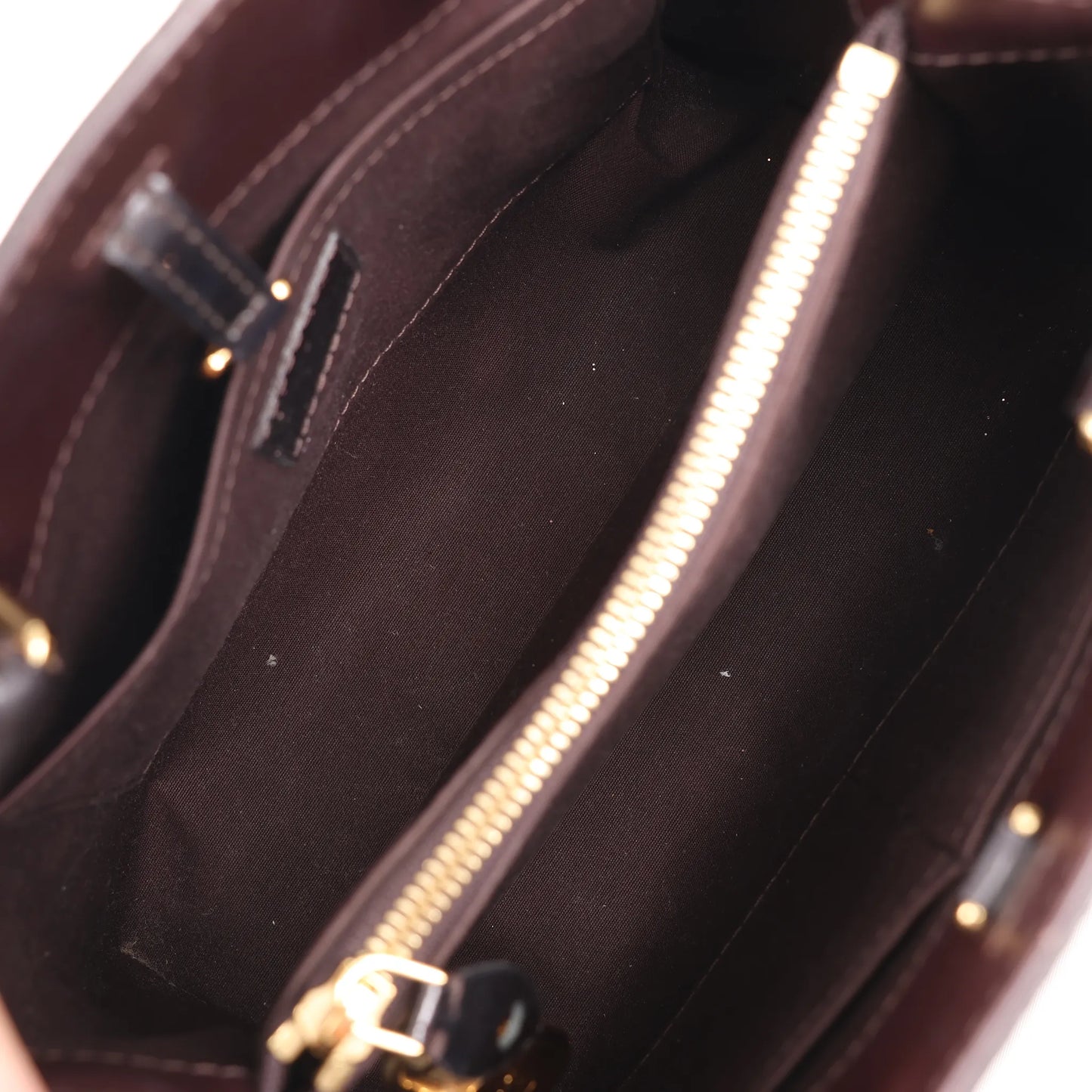 Louis Vuitton Montaigne BB Vernis Patent Leather 2Way Handbag in Dark Purple M50403