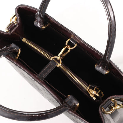 Louis Vuitton Montaigne BB Vernis Patent Leather 2Way Handbag in Dark Purple M50403