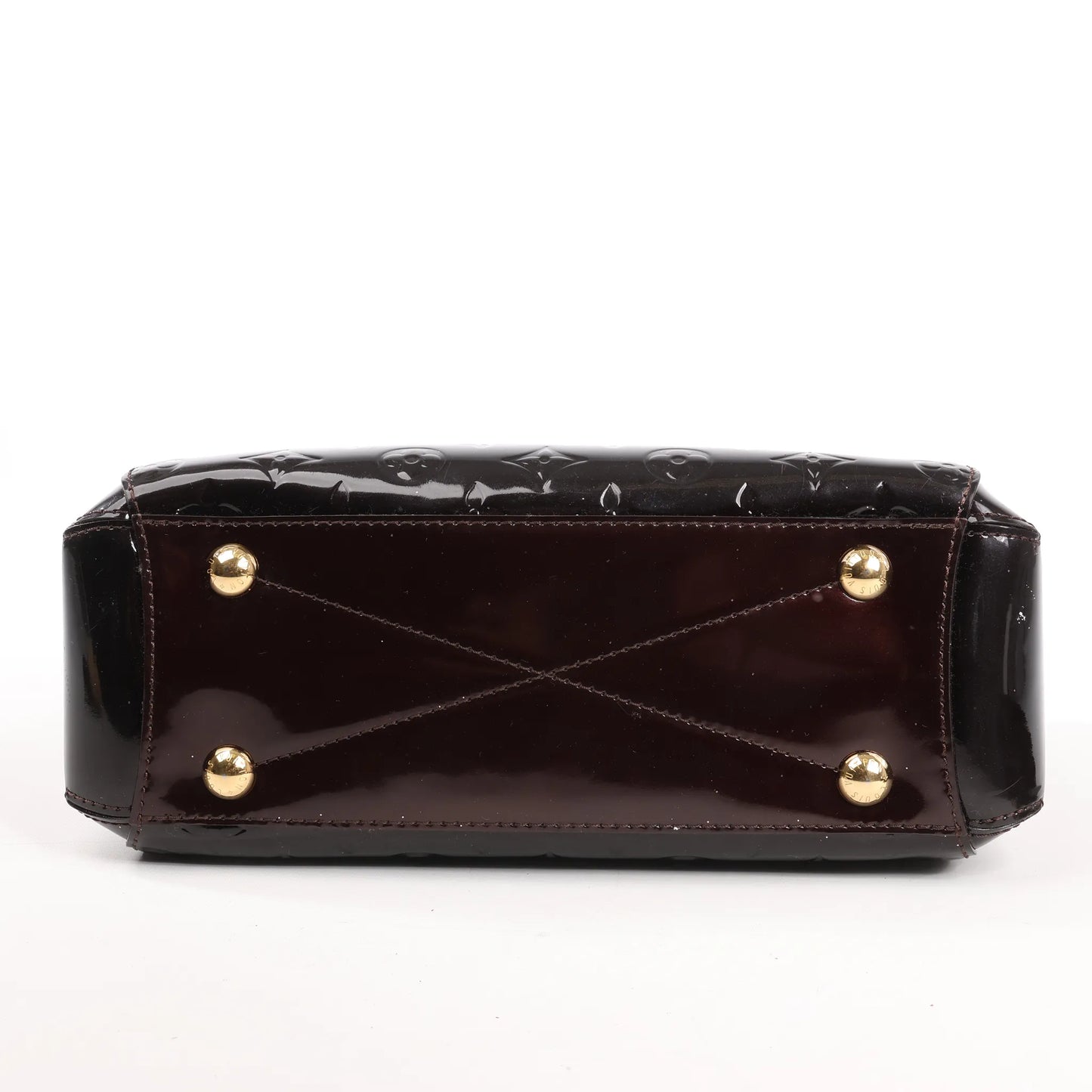 Louis Vuitton Montaigne BB Vernis Patent Leather 2Way Handbag in Dark Purple M50403