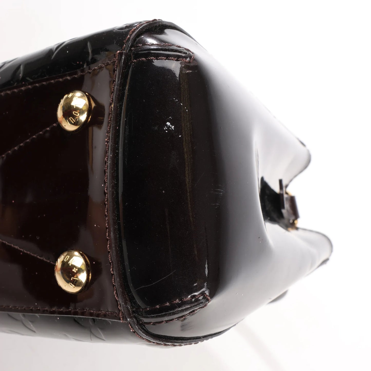 Louis Vuitton Montaigne BB Vernis Patent Leather 2Way Handbag in Dark Purple M50403