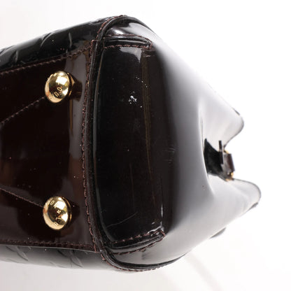 Louis Vuitton Montaigne BB Vernis Patent Leather 2Way Handbag in Dark Purple M50403
