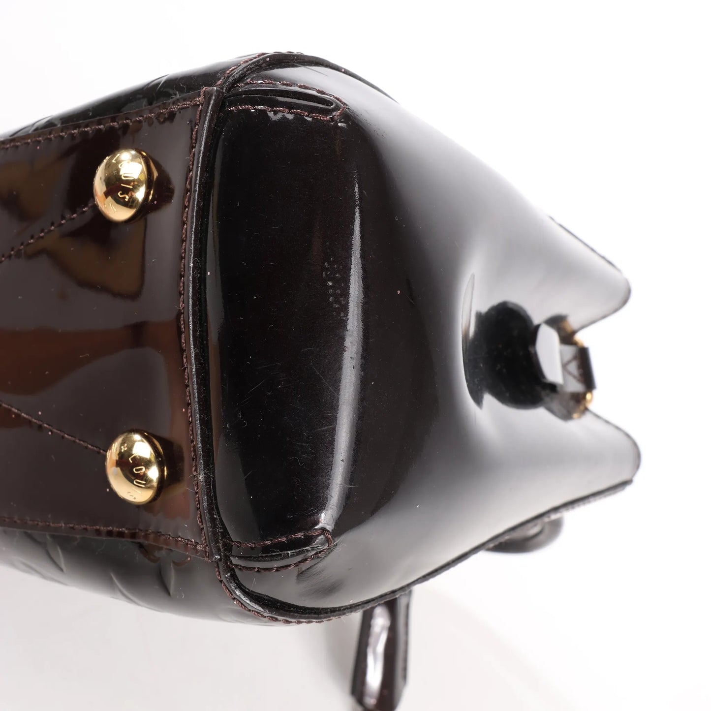 Louis Vuitton Montaigne BB Vernis Patent Leather 2Way Handbag in Dark Purple M50403