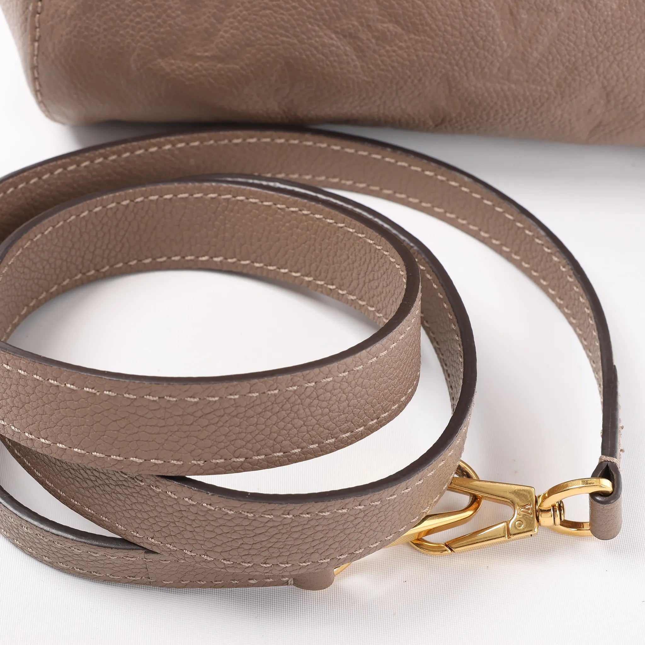Louis Vuitton Montaigne BB Monogram Empreinte 2Way Handbag in Brown M44062