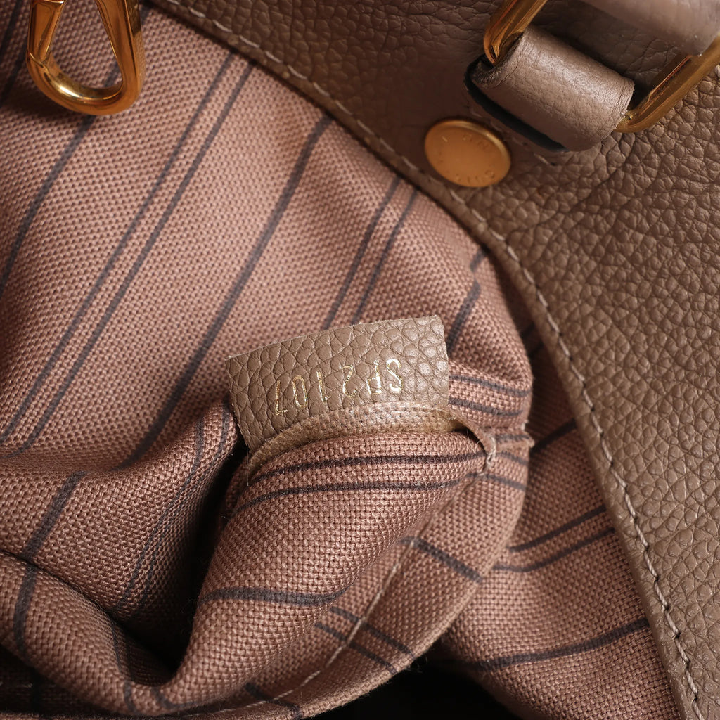 Louis Vuitton Montaigne BB Monogram Empreinte 2Way Handbag in Brown M44062