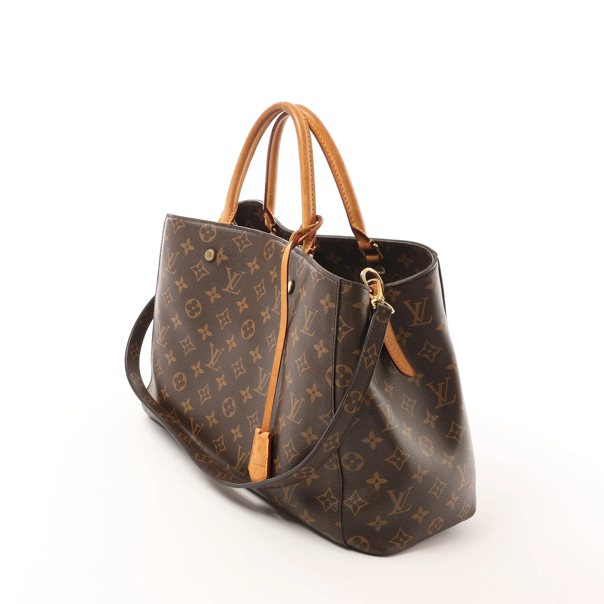 Louis Vuitton Montaigne GM Monogram 2Way Handbag in Brown M41067