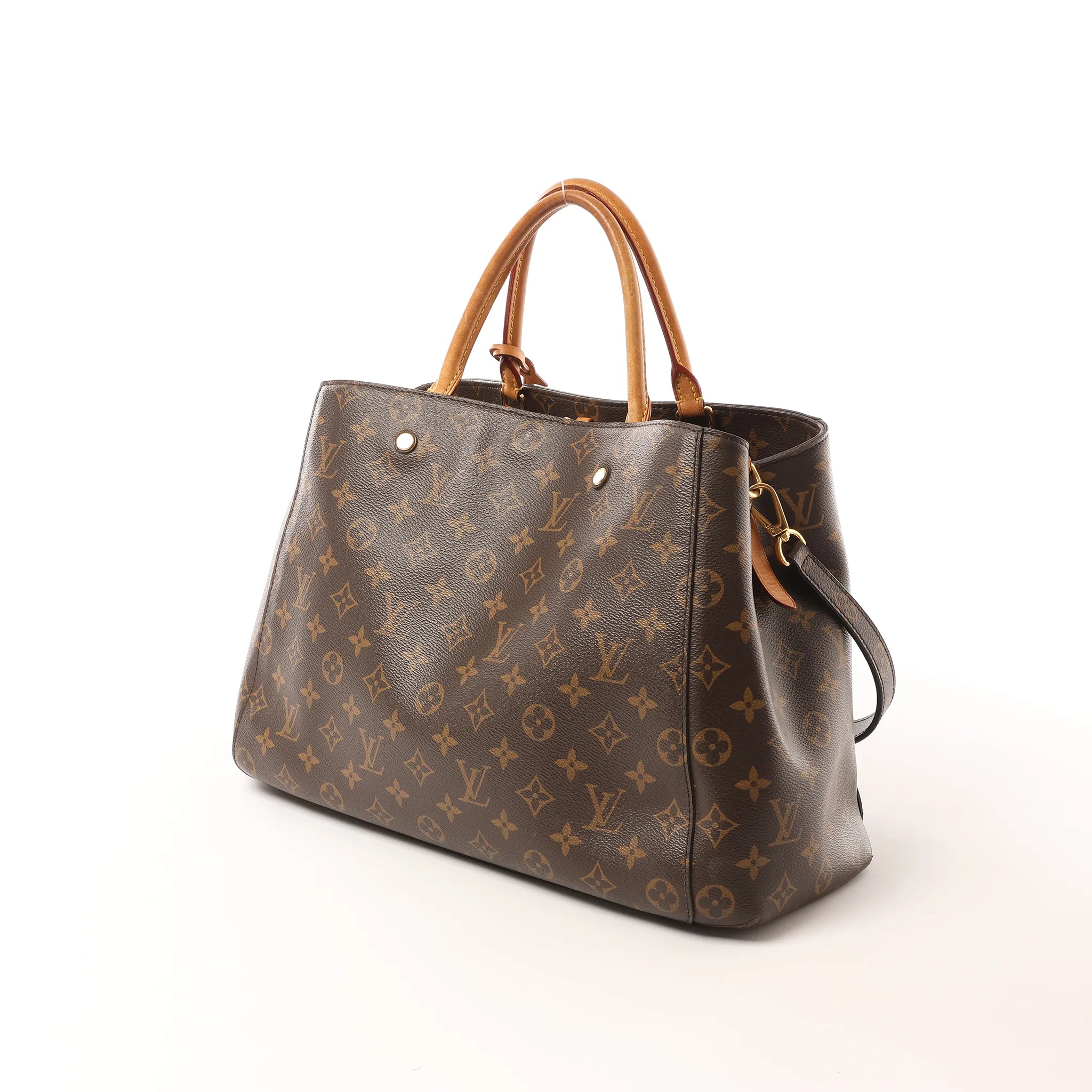 Louis Vuitton Montaigne GM Monogram 2Way Handbag in Brown M41067
