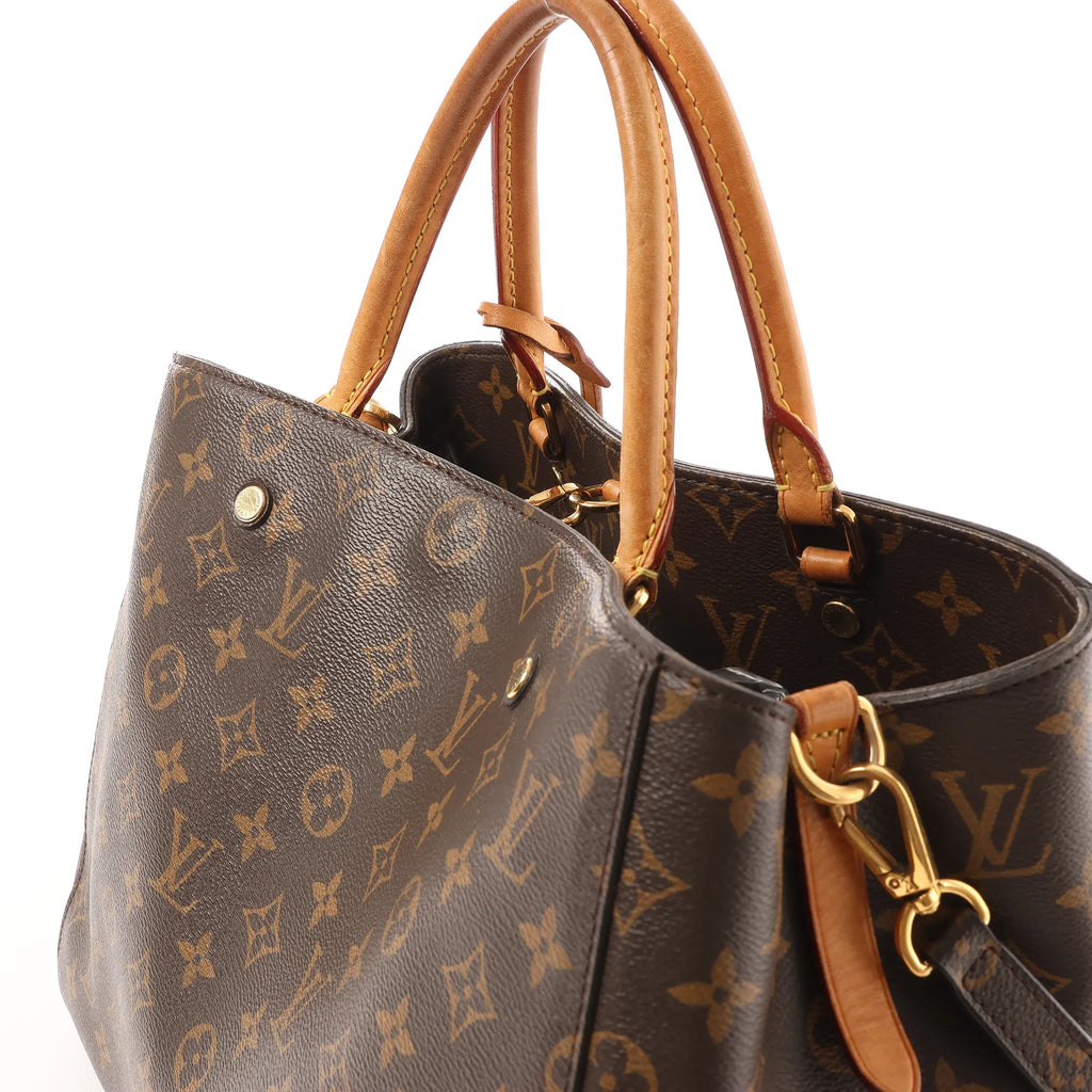 Louis Vuitton Montaigne GM Monogram 2Way Handbag in Brown M41067