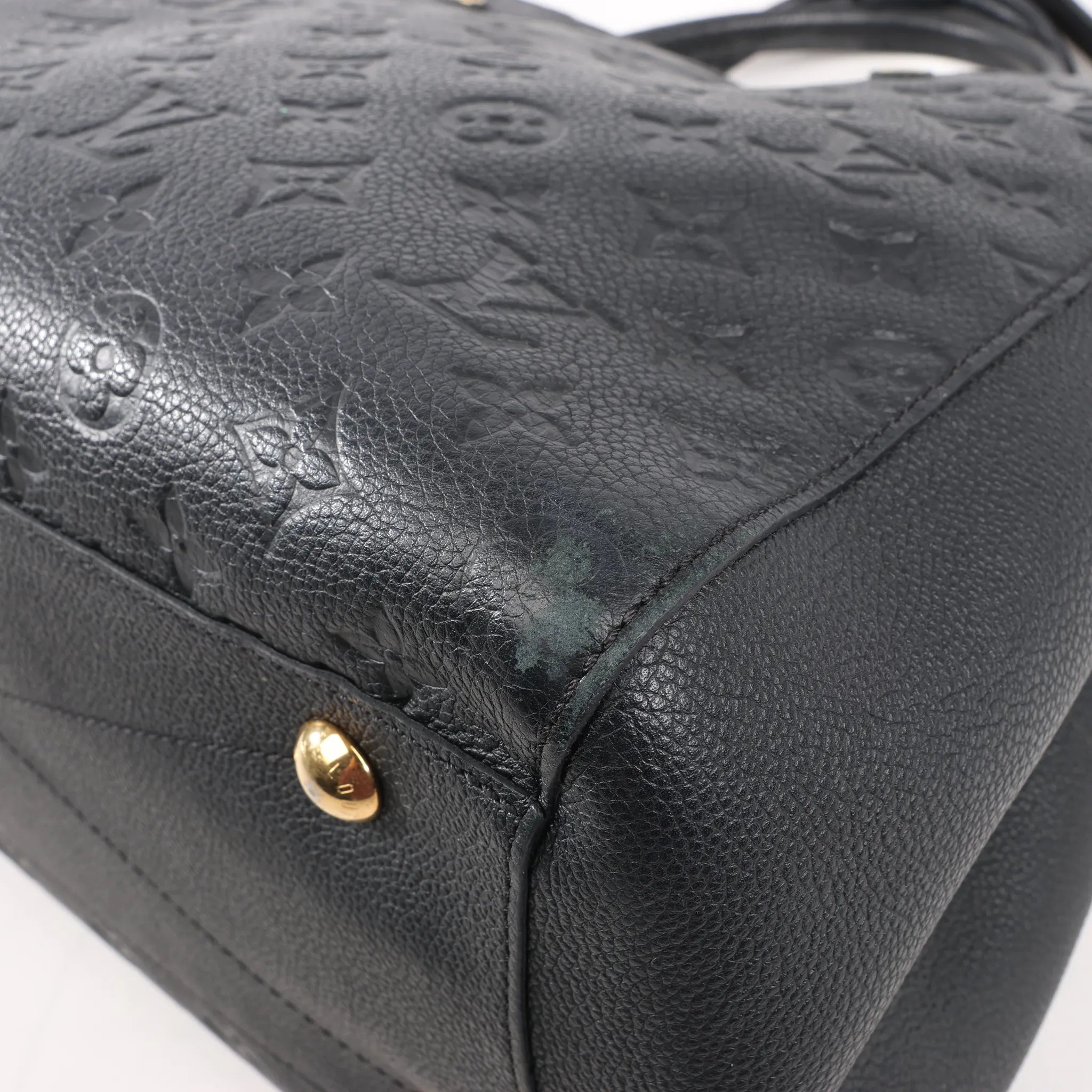 Louis Vuitton Monogram Empreinte Montaigne GM 2Way Handbag in Black M41069