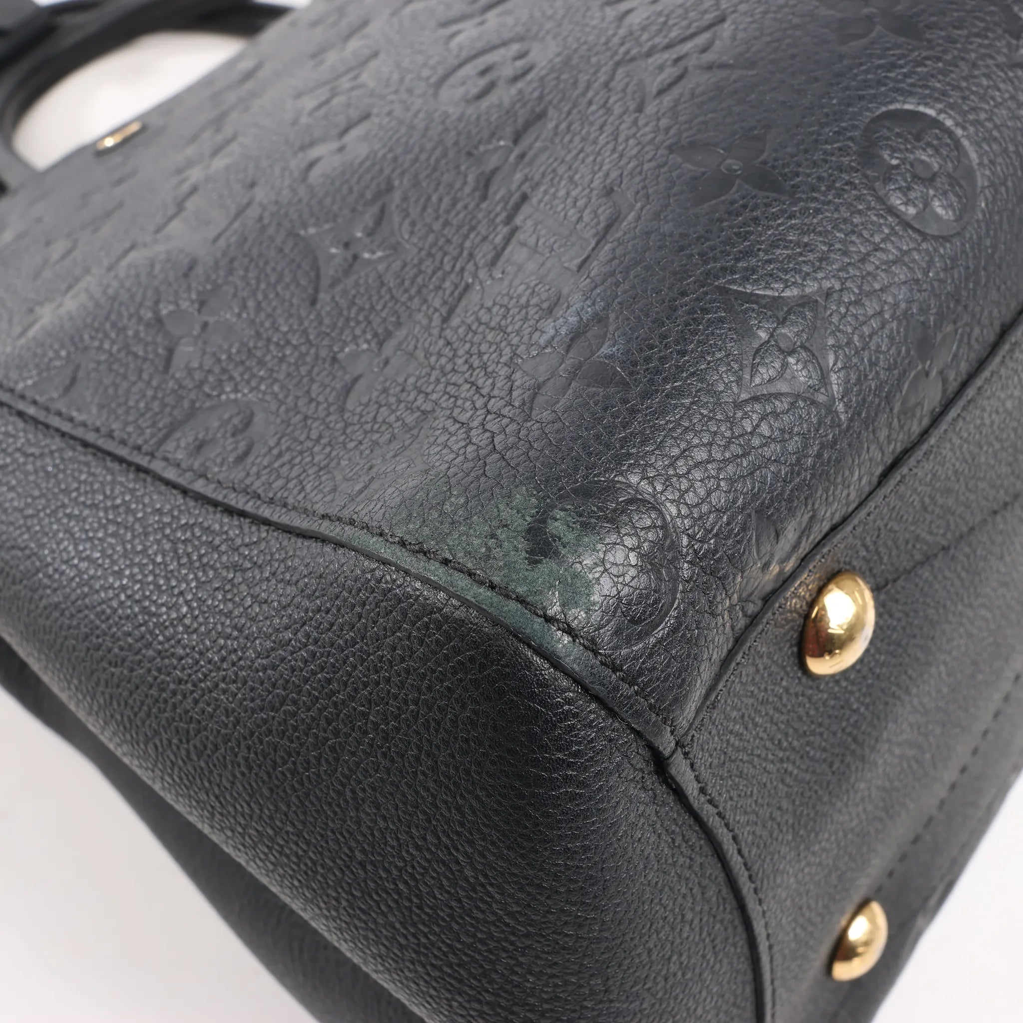 Louis Vuitton Monogram Empreinte Montaigne GM 2Way Handbag in Black M41069