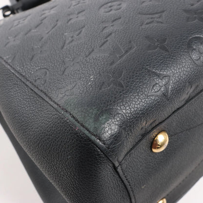 Louis Vuitton Monogram Empreinte Montaigne GM 2Way Handbag in Black M41069