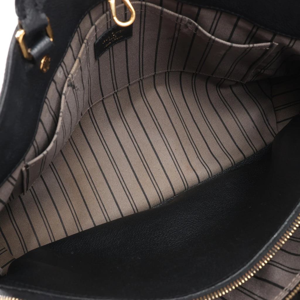 Louis Vuitton Monogram Empreinte Montaigne GM 2Way Handbag in Black M41069