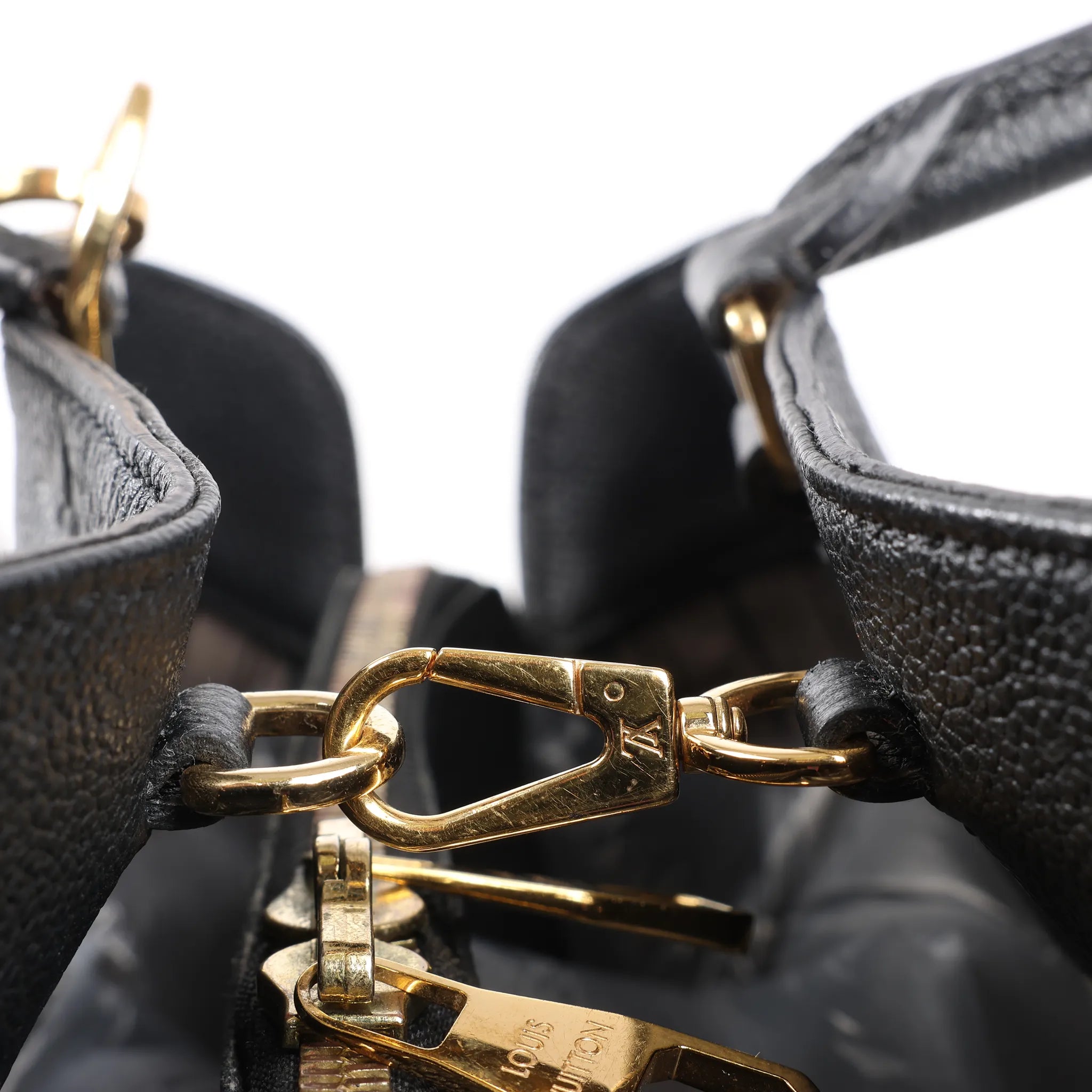 Louis Vuitton Monogram Empreinte Montaigne GM 2Way Handbag in Black M41069