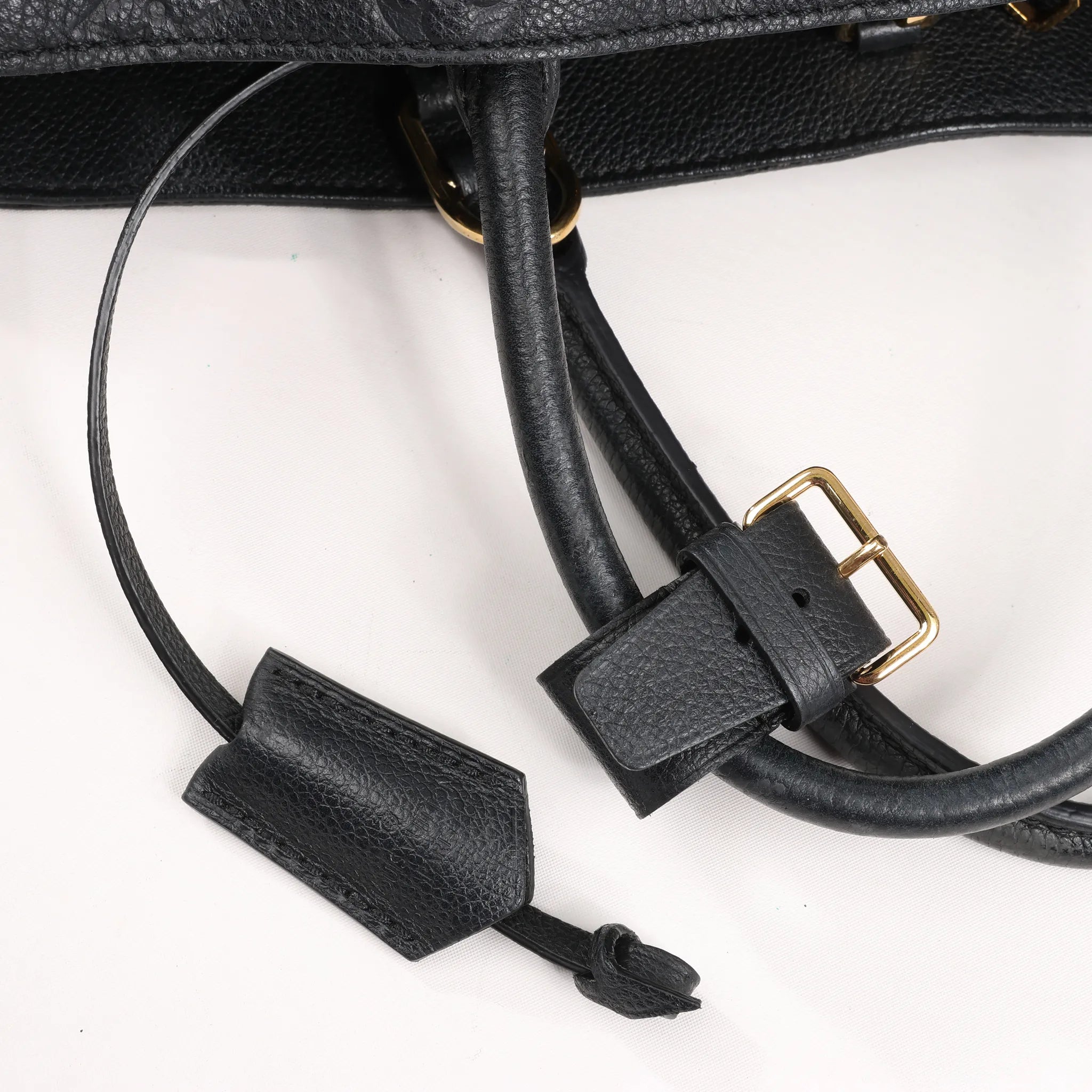 Louis Vuitton Monogram Empreinte Montaigne GM 2Way Handbag in Black M41069