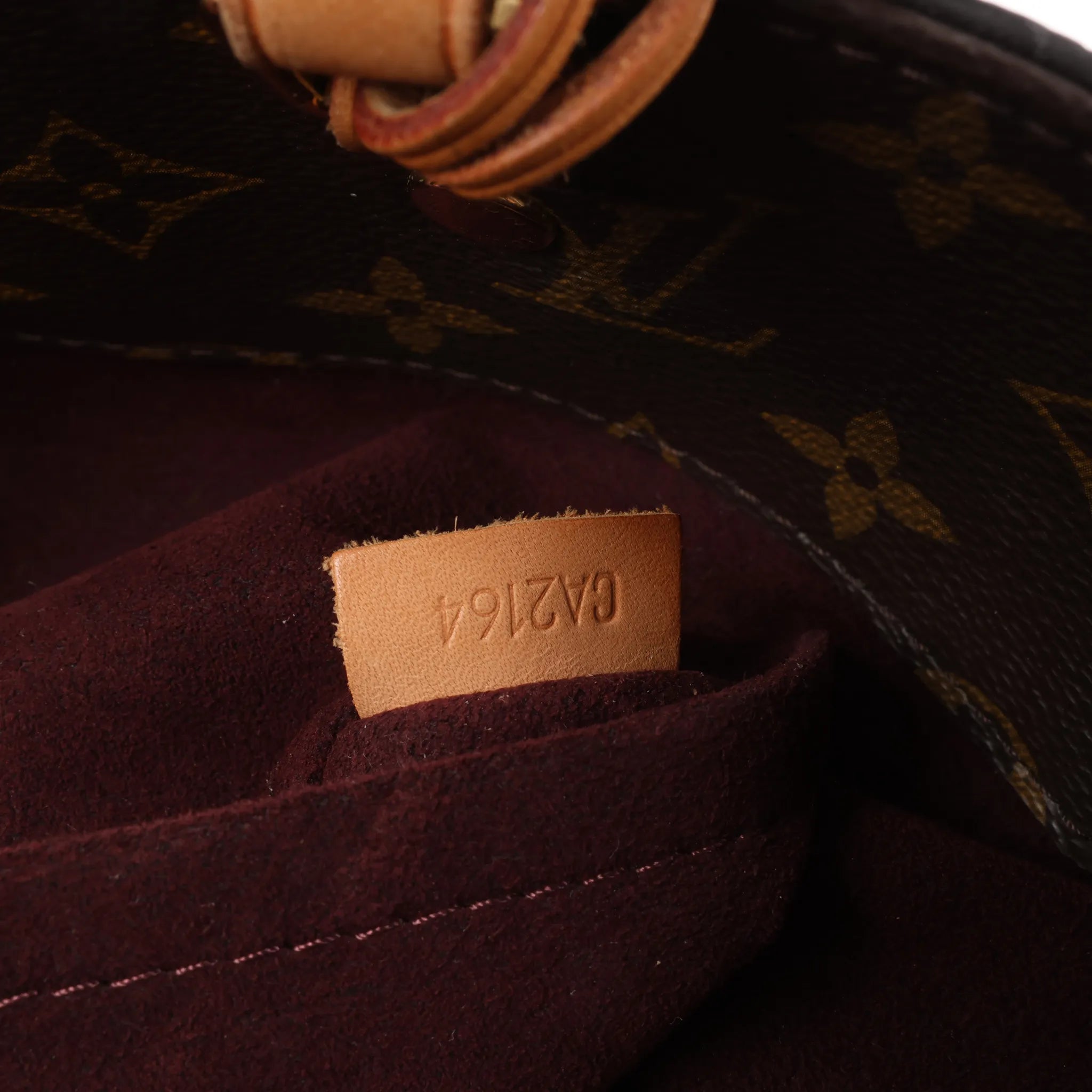 Louis Vuitton Montaigne MM Monogram Canvas 2Way Handbag in Brown M41056
