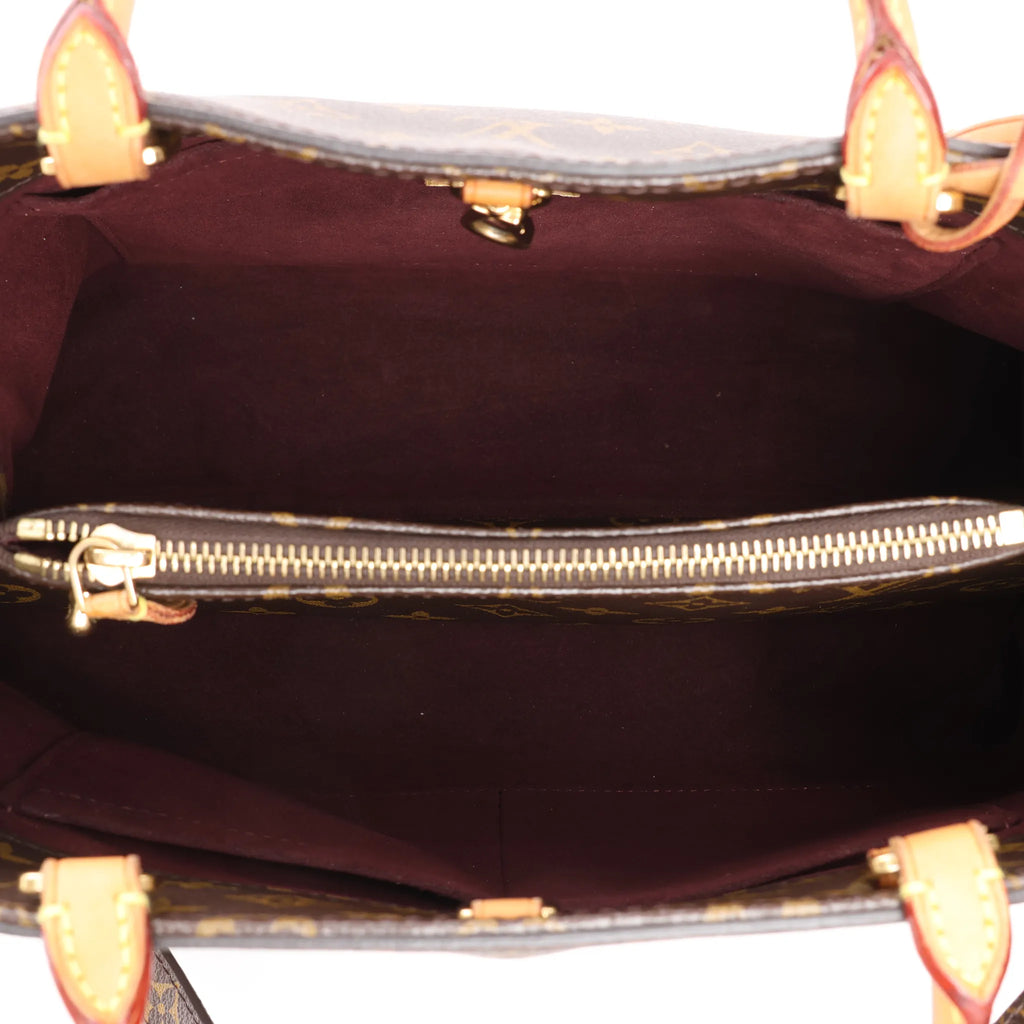 Louis Vuitton Montaigne MM Monogram Canvas 2Way Handbag in Brown M41056