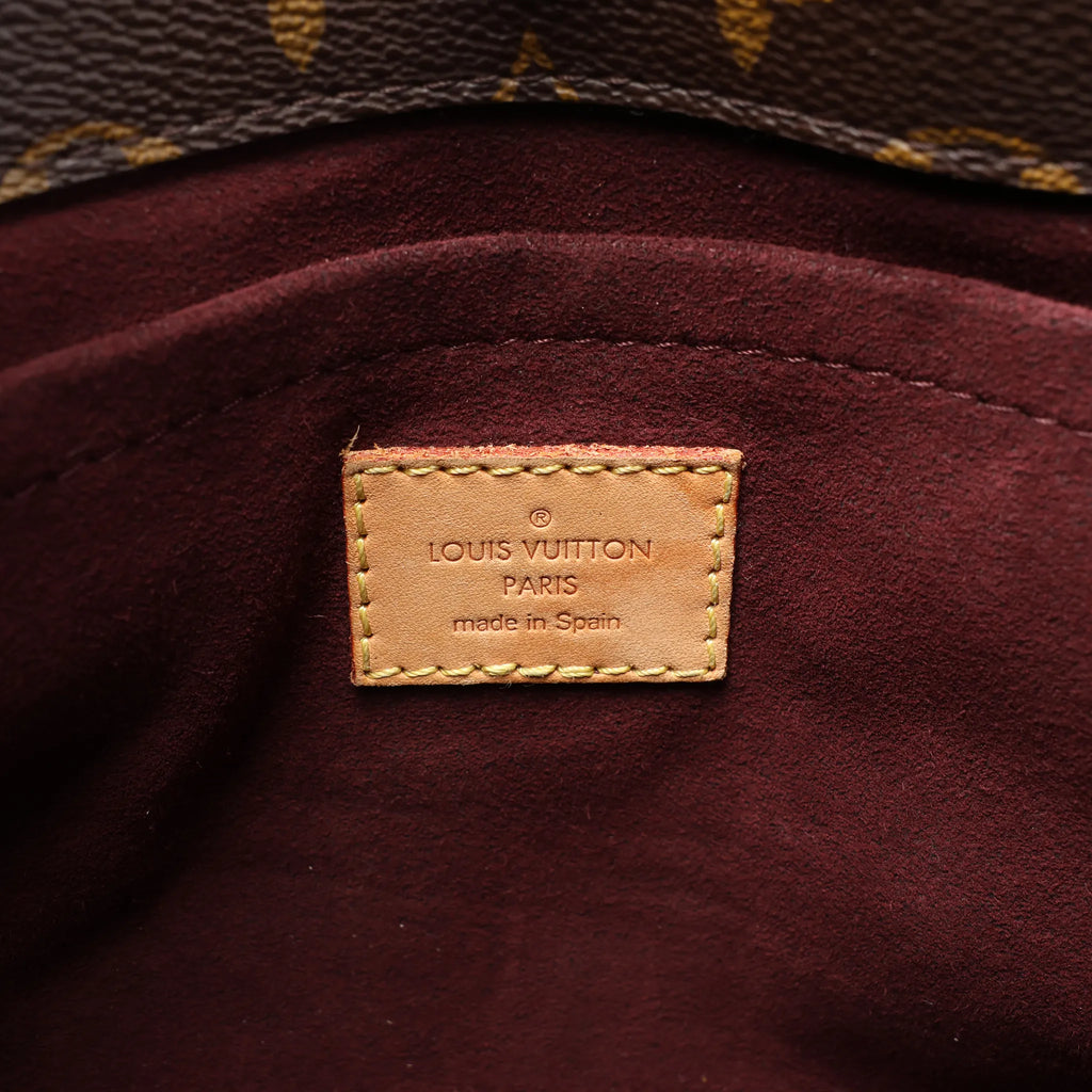 Louis Vuitton Montaigne MM Monogram Canvas 2Way Handbag in Brown M41056